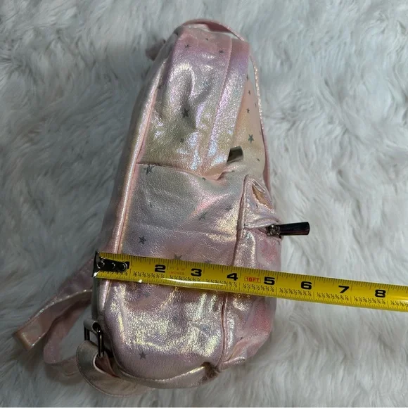 Dolls Kill • Iridescent Pastel Stars Mini Backpack - Picture 5 of 13